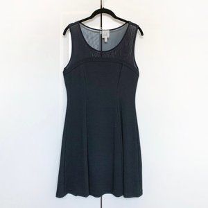 *Never Worn* Anthropologie Black Mesh Top Textured Dress - Super cute!